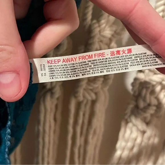 NWOT Free People SM Green Teal ‘Speed Date Lace Bodysuit’ Boho Festival Lingerie - Picture 8 of 10